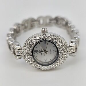 Jean‎ Dousset Women's Watch 22MM Gray Dial Gray Bracelet Band 7.25" New Battery